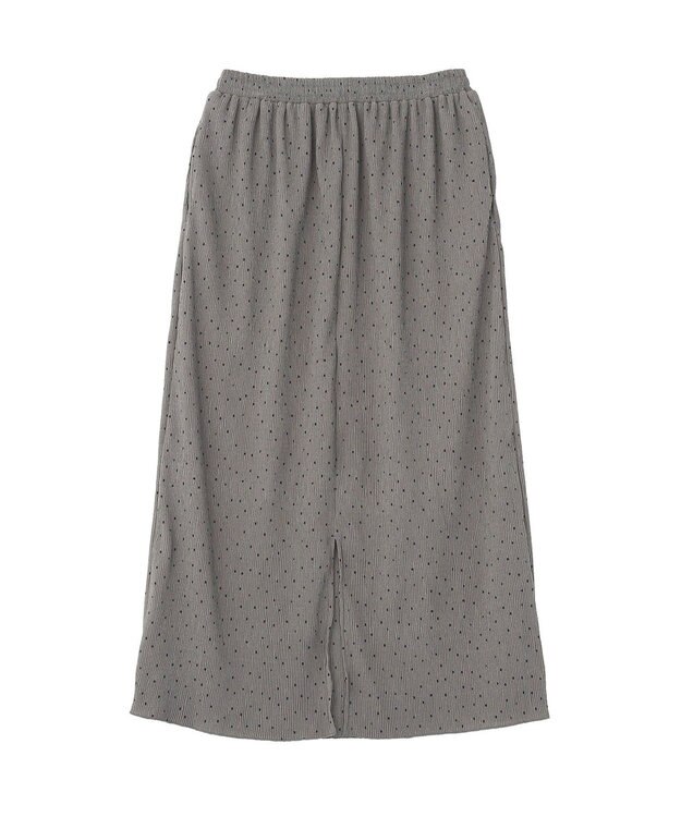 Green Parks 楊柳プリーツスカート Gray