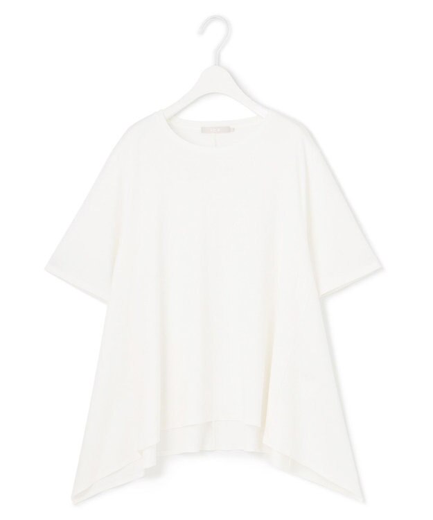 ICB L 【接触冷感・洗える】グレースジャージー デザインプルオーバー オフホワイト系