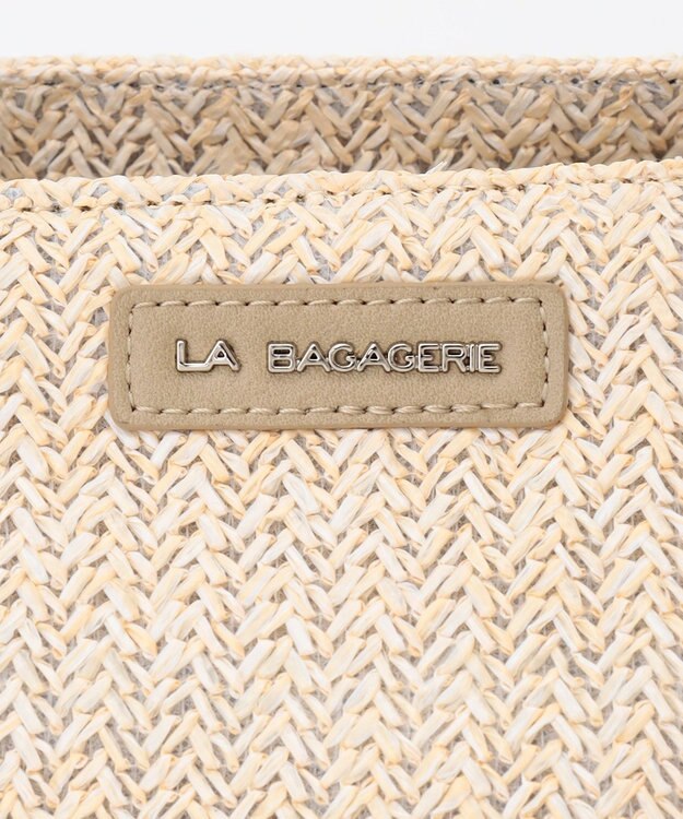 LA BAGAGERIE つまみハンドル　サマー2wayトートバッグ アイボリー