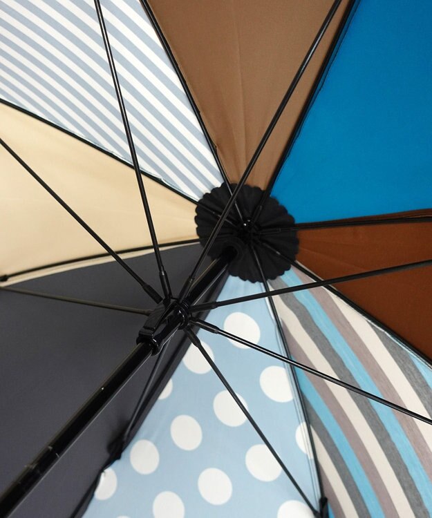 +RING レディース向け プラスリング 長傘 60cm MLT T1366 マルチカラー