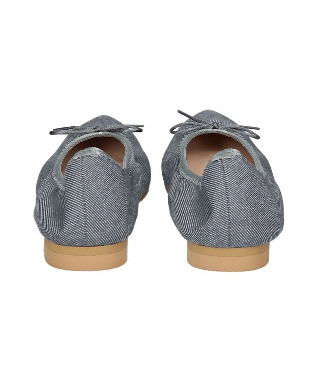 Bridget Birkin ＜抗菌消臭＞【Bridget Birkin】ポインテッドデイリーバレエシューズ ブルー雑材