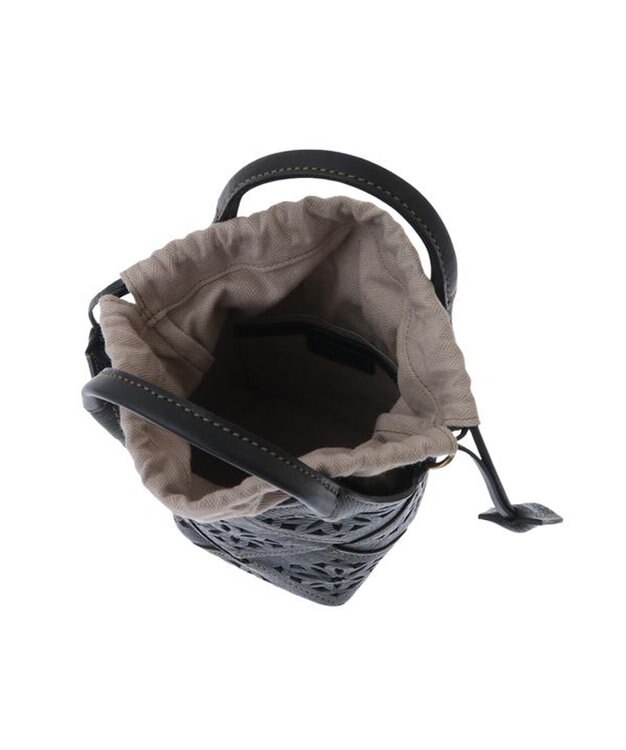 genten サステナブルカットワーク ポシェット クロ