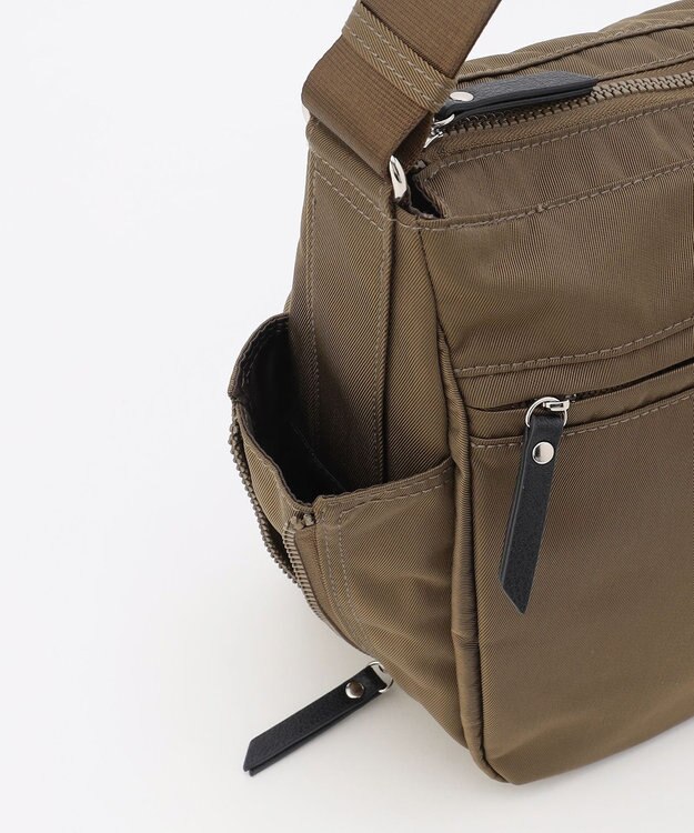 LA BAGAGERIE 【MONICA】サイドジップショルダーバッグ カーキ