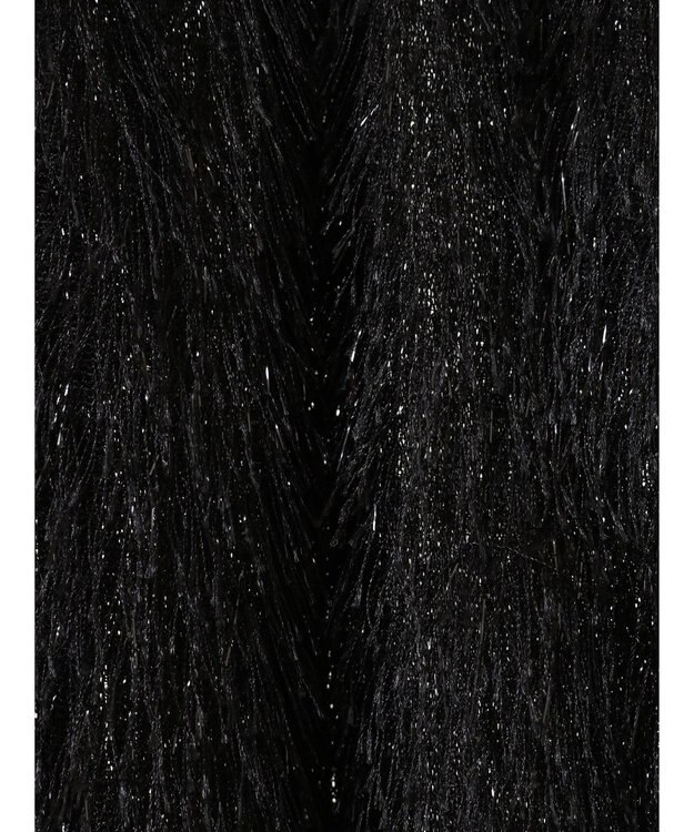 Green Parks ラメフリンジカットキャミソールビスチェ Black