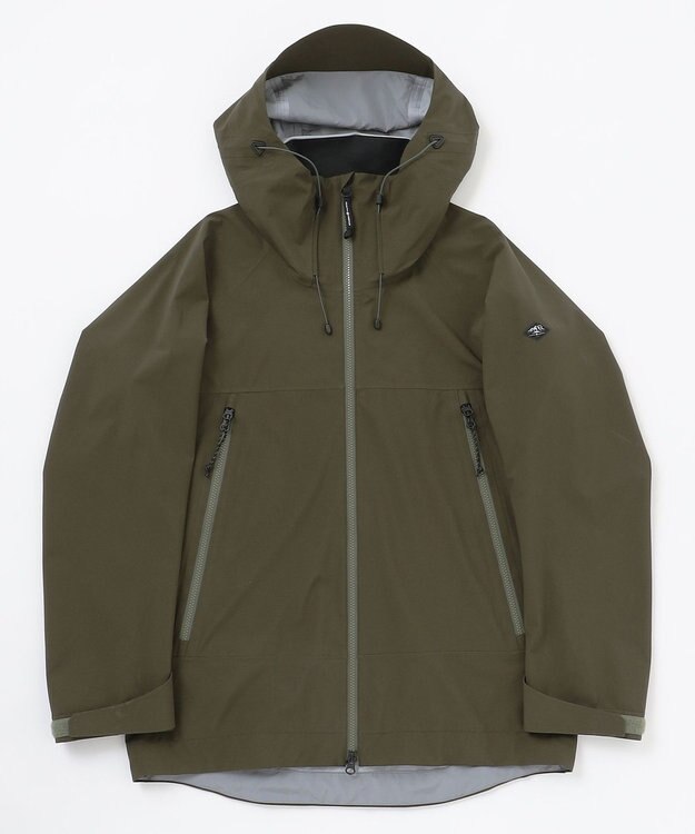 JOSEPH ABBOUD MOUNTAIN 【ECO撥水/耐水性/透湿防水素材/ストレッチ/軽量】ボイルドポリエステル3レイヤー マウンテンパーカー カーキ系