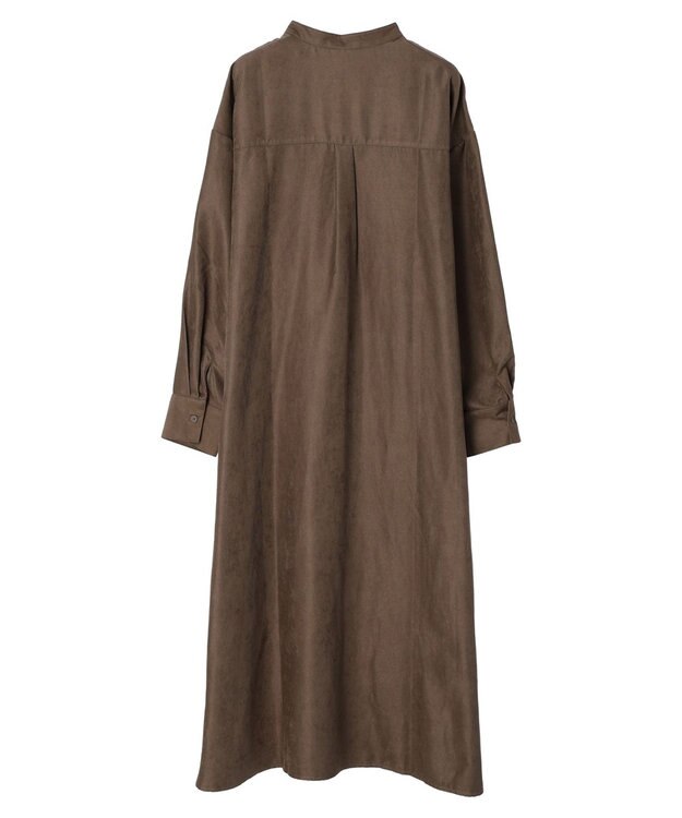 Green Parks マイクロピケシャツワンピース Camel