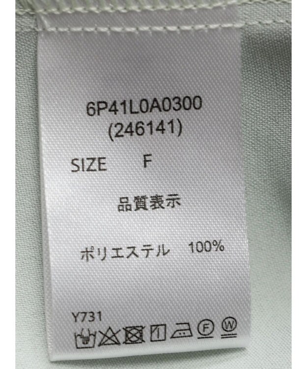 Green Parks ・ＥＬＥＮＣＡＲＥ　ＤＵＥ　ピンタックスタンドブラウス Light Green