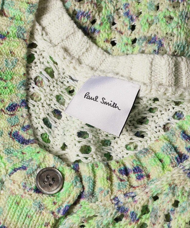 Paul Smith Garden Floral 半袖カーディガン ライトグリーン