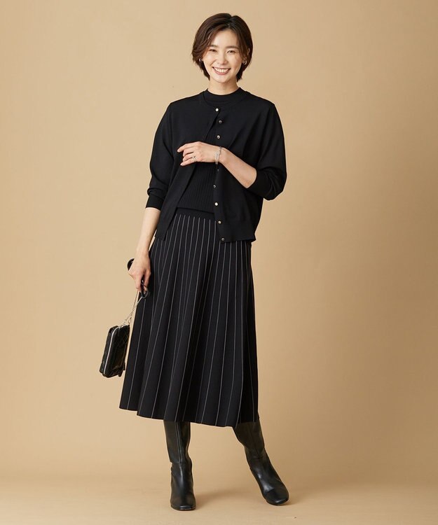 J.PRESS LADIES レザー ロングブーツ ブラック系