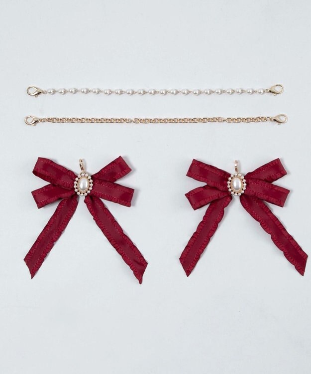 WEGO 【痛バ＆推し活グッズ】きらめきDIYパールリボンセットS ワイン