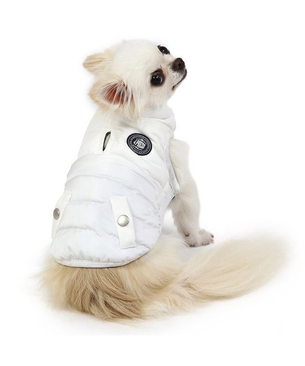 PET PARADISE J.PRESS 綿入り フライト ベスト 《ホワイト》 小型犬 ホワイト
