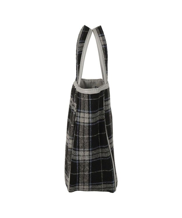 ROOTOTE 1344【フェルト生地】LT.スクエア.ドットチェック-A 01：ブラック