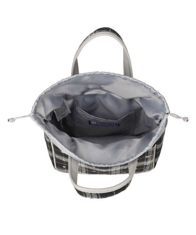 ROOTOTE 1344【フェルト生地】LT.スクエア.ドットチェック-A 01：ブラック