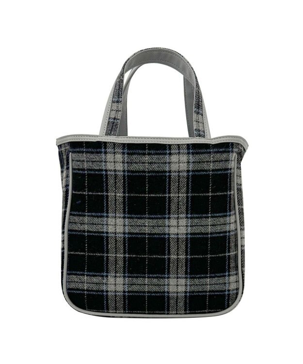 ROOTOTE 1344【フェルト生地】LT.スクエア.ドットチェック-A 01：ブラック