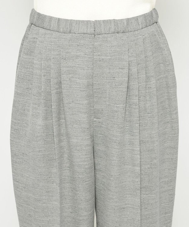 uncrave リネンライクツイル テーパードパンツ グレー