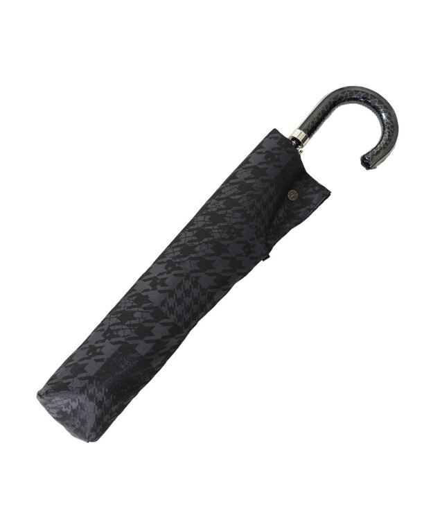 槇田商店 monotone 千鳥チェック ブラック 折りたたみ傘 クロ