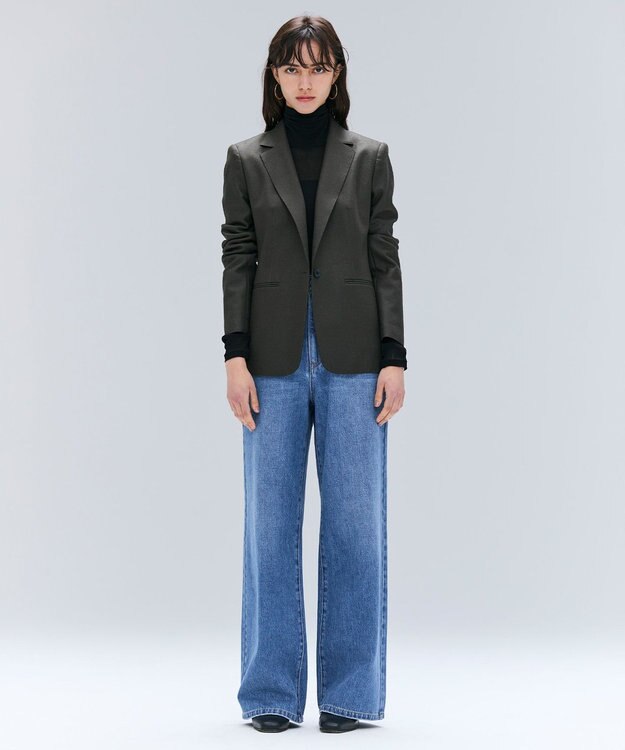 BEIGE， 【洗える】SORE / シアーコットンハイネックカットソー Black