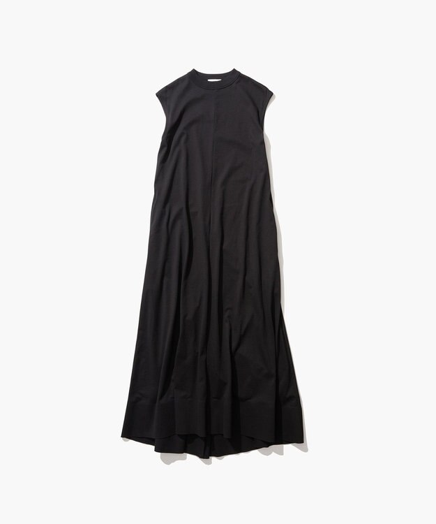 ATON 48/2 ORGANIC JERSEY | ノースリーブドレス BLACK