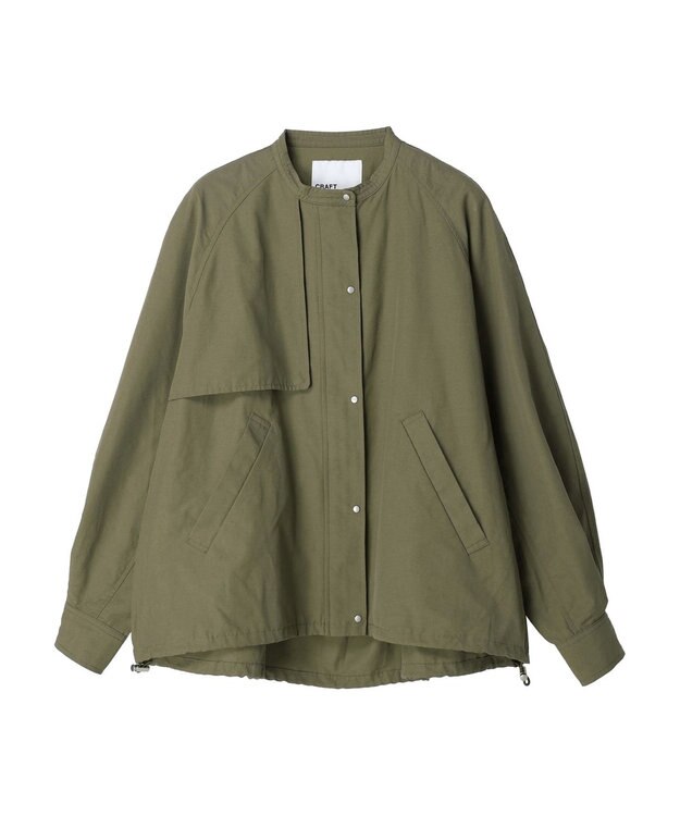 CRAFT STANDARD BOUTIQUE 綿ナイロングログランブルゾン Khaki