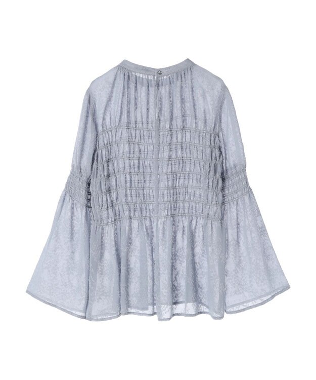 earth music&ecology ジャガードシャーリングプルオーバー Sax