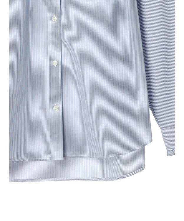 earth music&ecology スタンドフリルシャツ Stripe