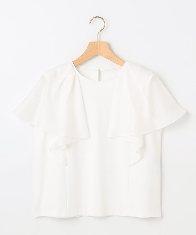 組曲 コットンポンチケープライク ブラウス アイボリー系