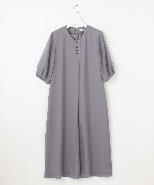J.PRESS LADIES 【洗える】ブライトスパンボイル ワンピース グレージュ系