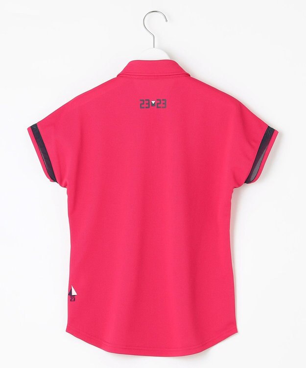 23区GOLF 【WOMEN】エイトロックカノコ カラーポロシャツ ピンク系