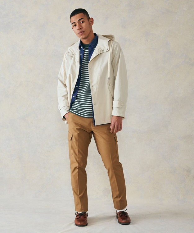 J.PRESS MEN バックサテンストレッチカーゴパンツ ベージュ系