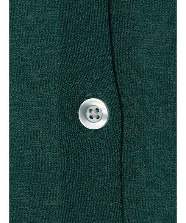 AMERICAN HOLIC バイカラーシアーニットカーディガン Green