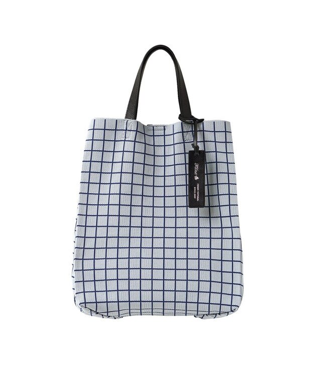FOLNA RD ニットショッパートートバッグ ブルー