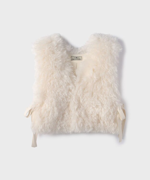 GRACE CONTINENTAL ショ－トファ－ジレ キナリ