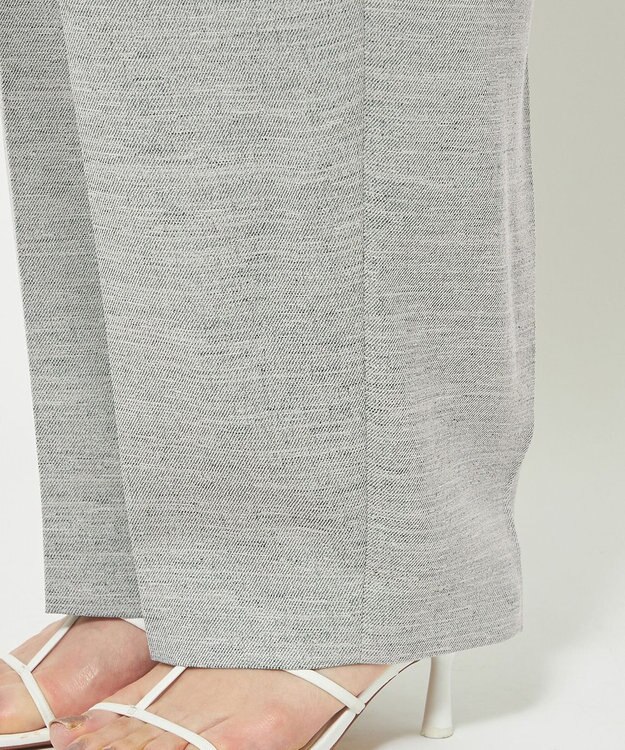 uncrave リネンライクツイル テーパードパンツ グレー