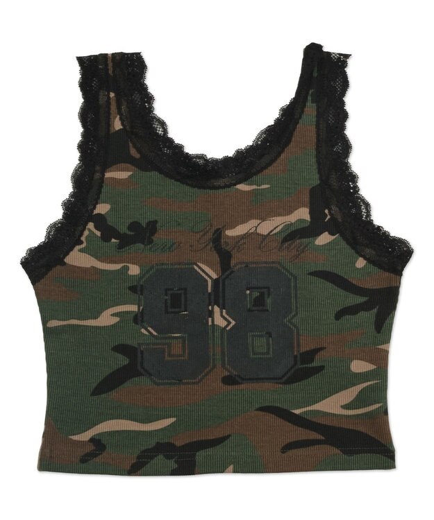 WEGO グラフィックレースタンク 柄1