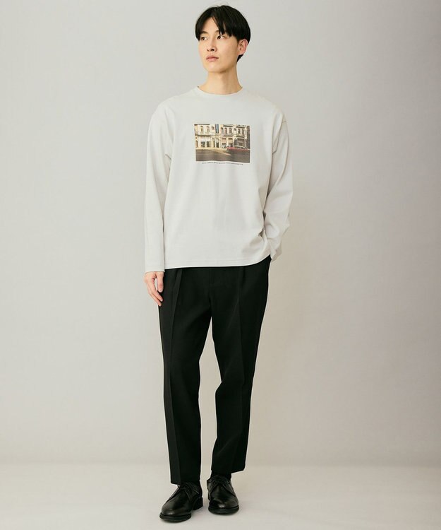 UNFILO MENS 【男女兼用】3シーズンスウェット フォトTEE ライトグレー×カーサ（家）