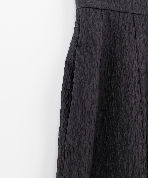 ANY SIS ジャカードフレア スカート ブラック