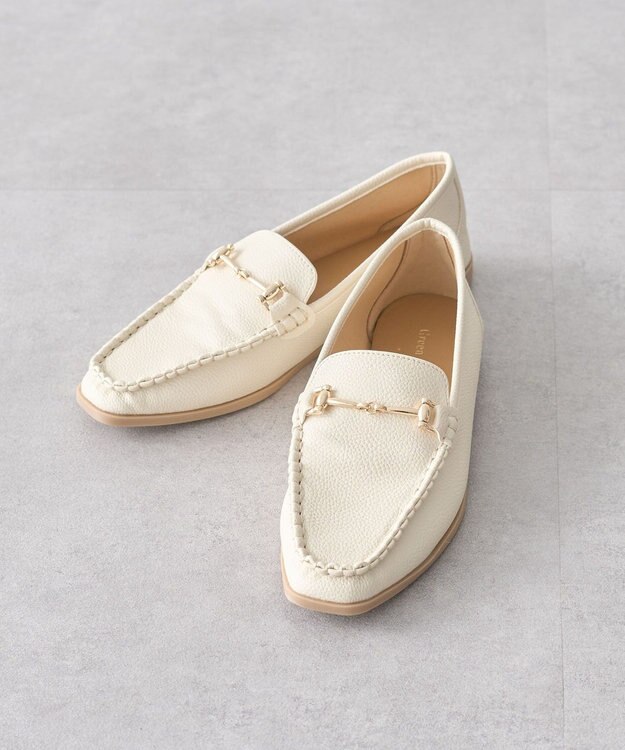 Green Parks ソフトビットローファー Ivory