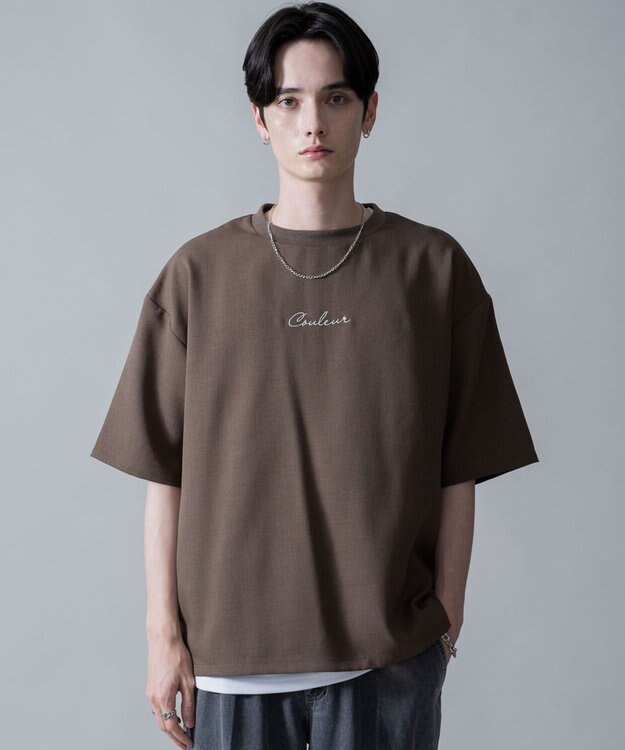 WEGO 【速乾/しわになりにくい/MLサイズ展開】ドライポリアンサンブルプルオーバー（SS） ブラウン