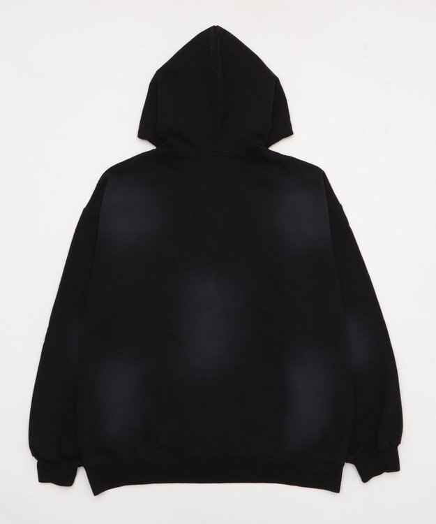 WEGO 【ユニセックス着用ITEM/MLサイズ展開】グラフィックZIPパーカー ブラック