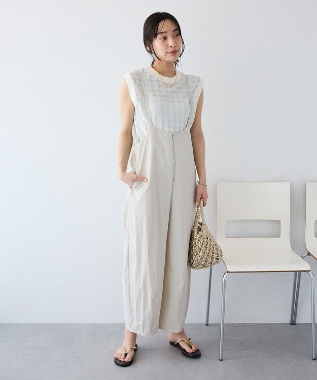 CRAFT STANDARD BOUTIQUE ナイロンサロペット Light Gray