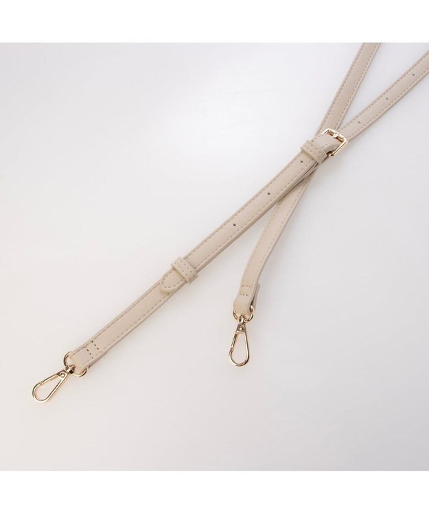 UNBILLION カシュカシュ cachecache / メタルフラップ3つ口ミニショルダー アイボリー