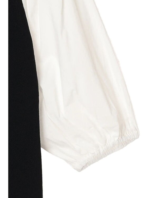 Green Parks ベスト風ドッキングニットプルオーバー Black