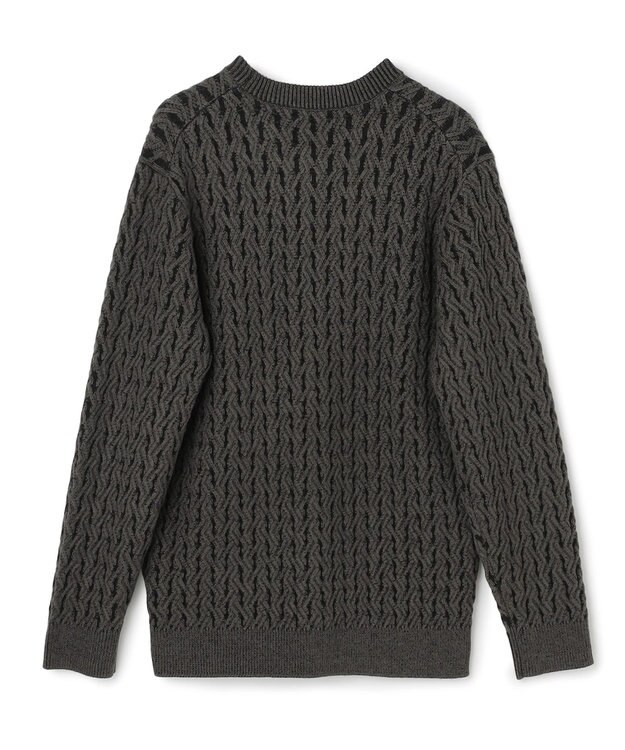 JOSEPH HOMME 【新柄】モロッカンクリスタル　クルーネックニット ダークグリーン系