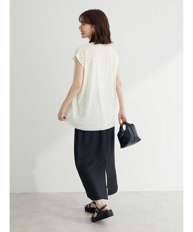 Green Parks フリルカットプルオーバー Off White