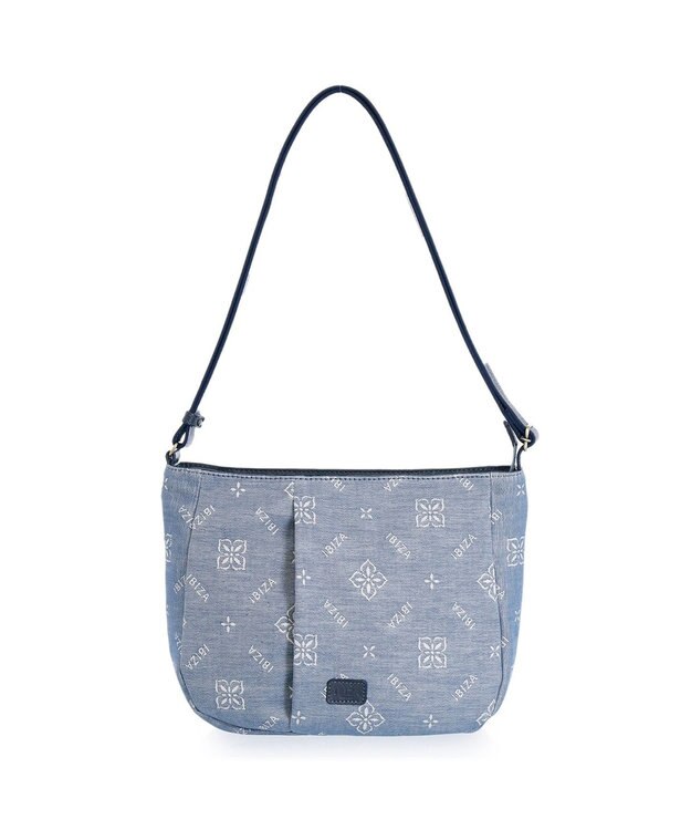 IBIZA アスール　ロゴデニム　ショルダーバッグ 水色