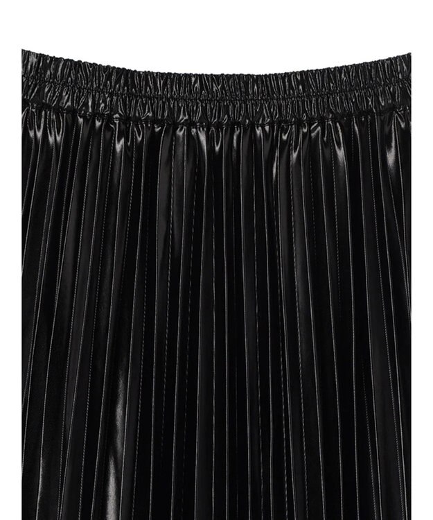 Green Parks ・ＥＬＥＮＣＡＲＥ　ＤＵＥ　メタリックプリーツスカート Black