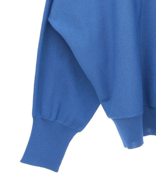 Green Parks 洗える　Ｖネックドルマンニットプルオーバー Blue