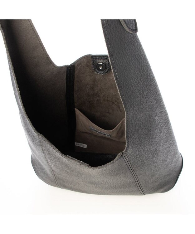 UNBILLION カシュカシュ cachecache / 厚手合皮ホーボーバッグ ブラック