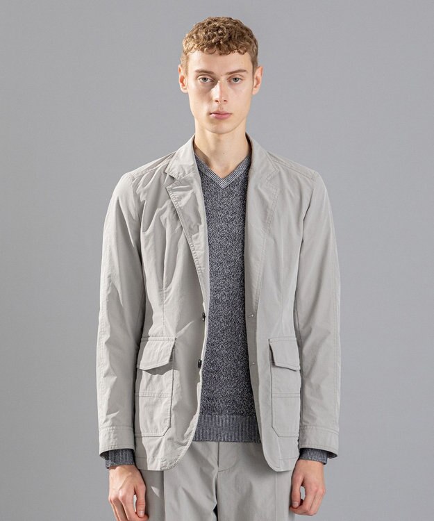 JOSEPH HOMME スプリットピーチクロス　ジャケット ライトグレー系