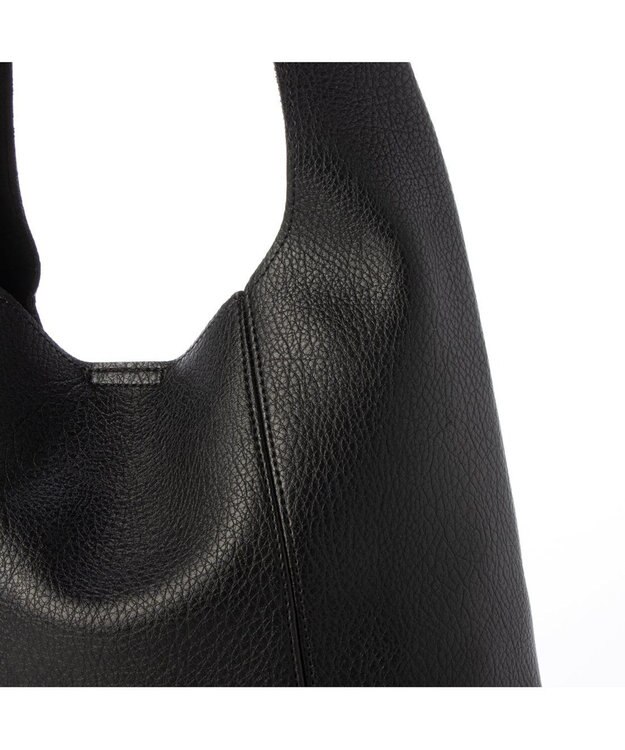 UNBILLION カシュカシュ cachecache / 厚手合皮ホーボーバッグ ブラック